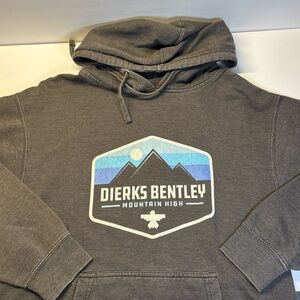 Source Unknown Charcoal Hoodie with Mountain Design